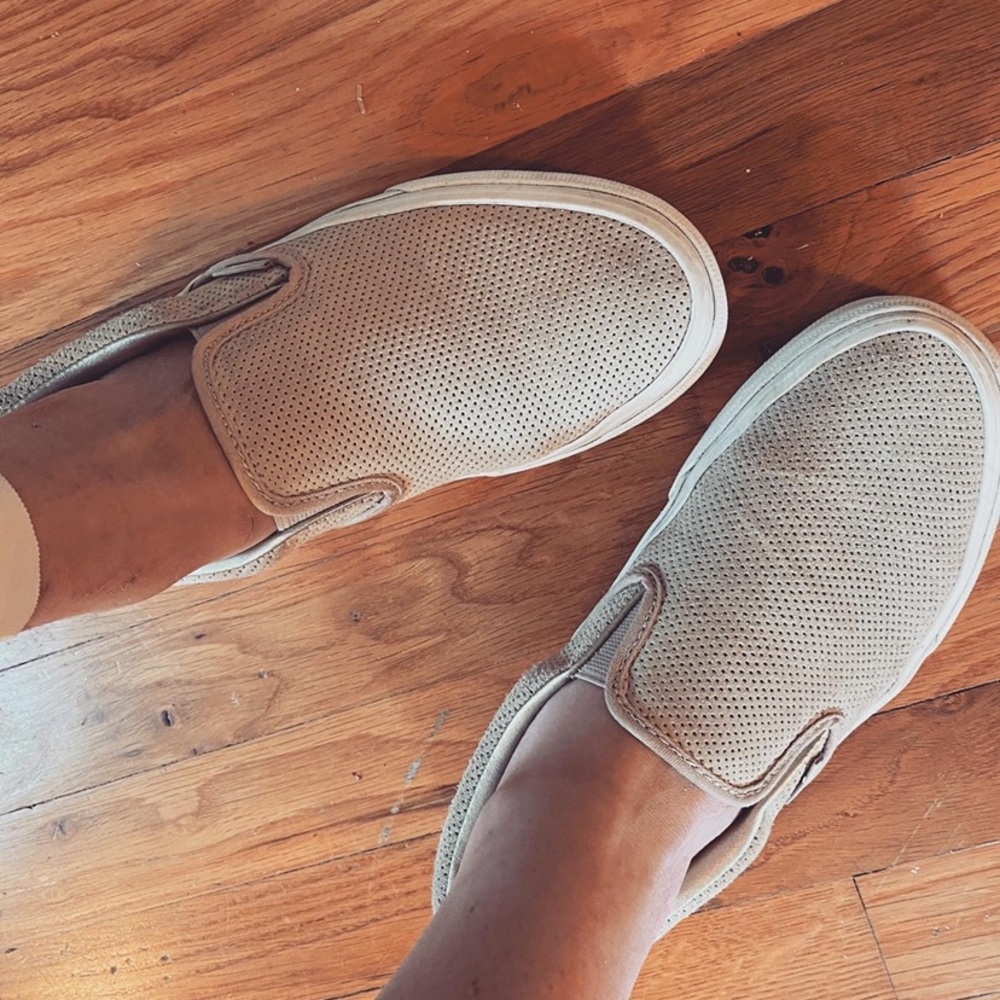 Beige Slip On Vans